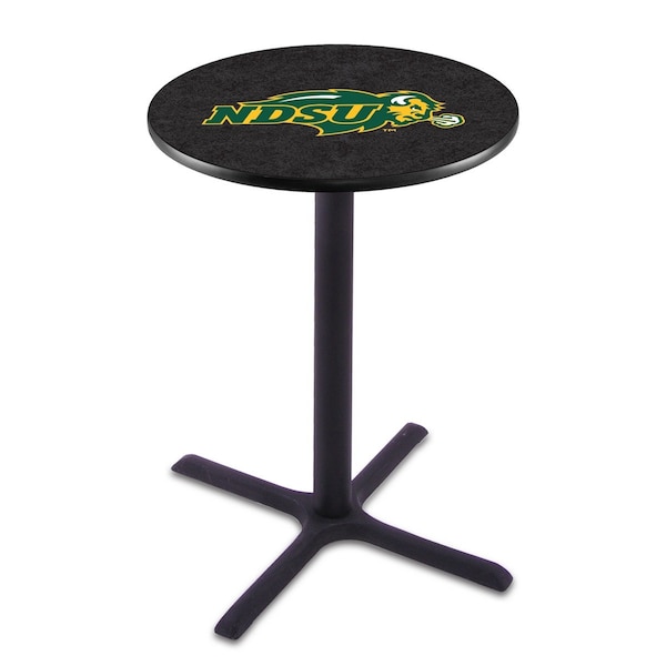 42" Blk Wrinkle North Dakota State Pub Table